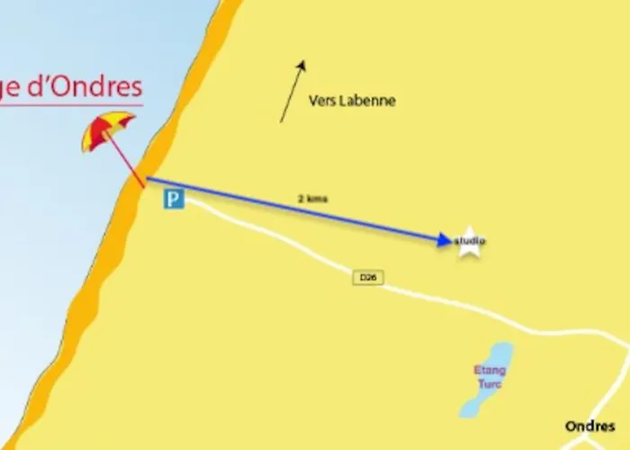 Ondres, Studio Classe, Proche Ocean